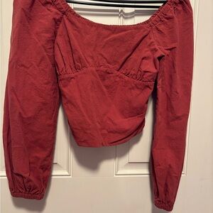 Women's Red Crop Top Kirious Los Angeles